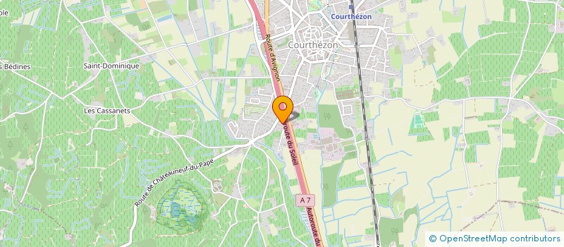 localisation de l'entreprise MONSIEUR BERNARD GRANGET  COURTHEZON