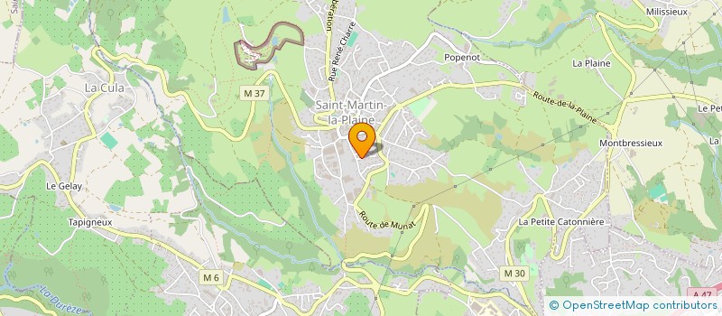 localisation de l'entreprise MONSIEUR BERNARD GRATALOUP  SAINT-MARTIN-LA-PLAINE