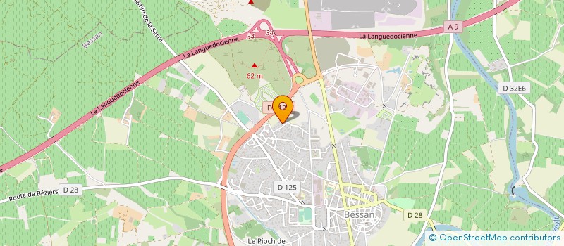 localisation de l'entreprise MONSIEUR BERNARD GREGOIRE  BESSAN