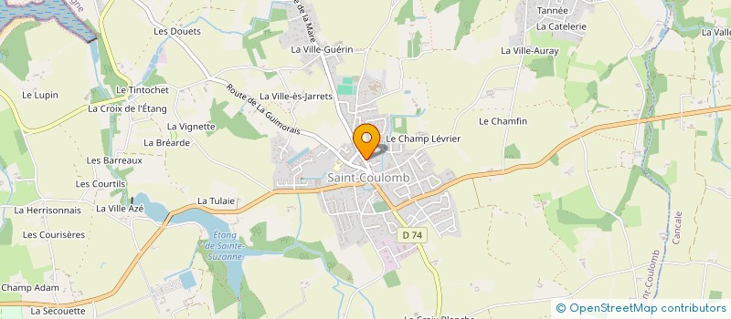 localisation de l'entreprise MONSIEUR BERNARD GRELIER  SAINT-COULOMB