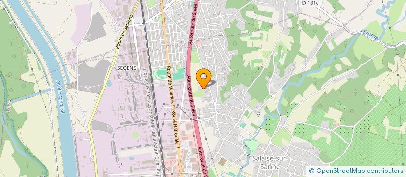 localisation de l'entreprise MONSIEUR BERNARD GRIFFAY  SALAISE-SUR-SANNE