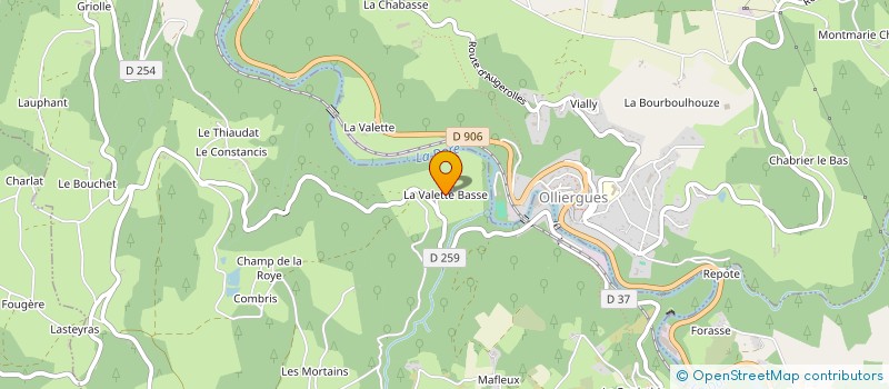 localisation de l'entreprise MONSIEUR BERNARD GRILLE  SAINT-GERVAIS-SOUS-MEYMONT