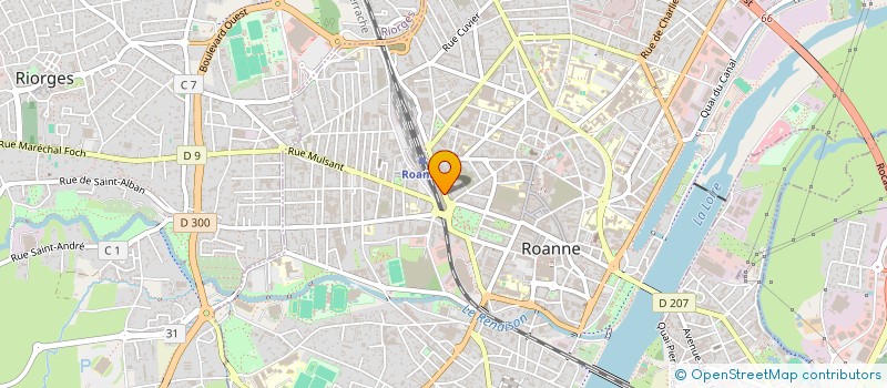 localisation de l'entreprise MONSIEUR BERNARD GRIMOUD  ROANNE