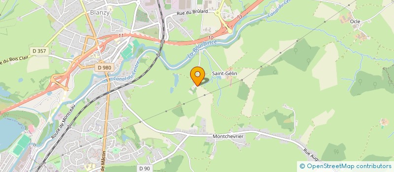 localisation de l'entreprise MONSIEUR BERNARD GRIVEAUD  BLANZY