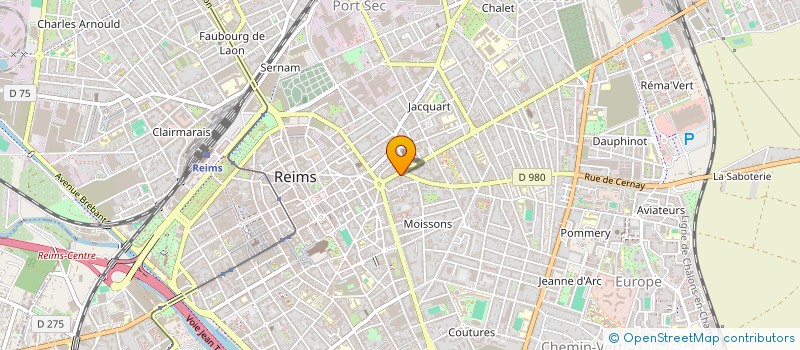 localisation de l'entreprise MONSIEUR BERNARD GROSJEAN  REIMS