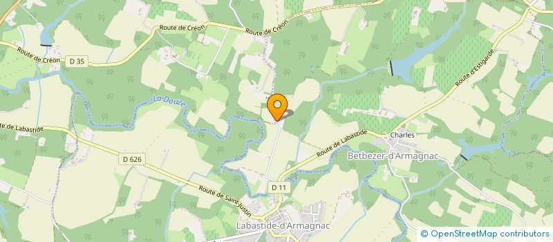 localisation de l'entreprise MONSIEUR BERNARD GROSSET  BETBEZER-D'ARMAGNAC