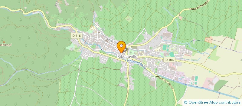 localisation de l'entreprise MONSIEUR BERNARD GROSSKLAUS  RIBEAUVILLE