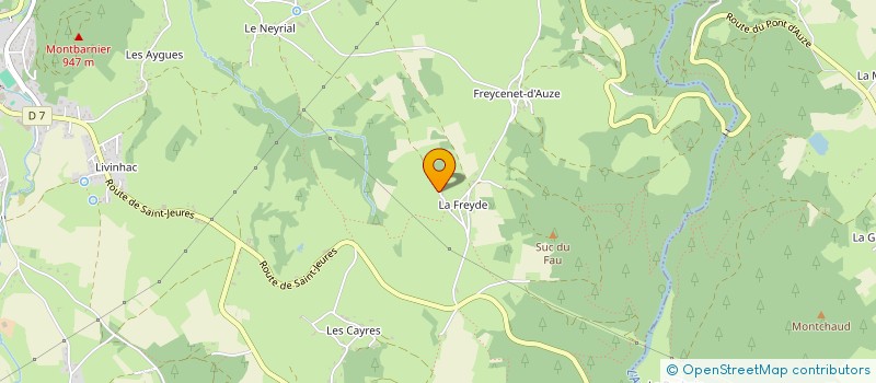 localisation de l'entreprise MONSIEUR BERNARD GROUSSET  SAINT-JEURES