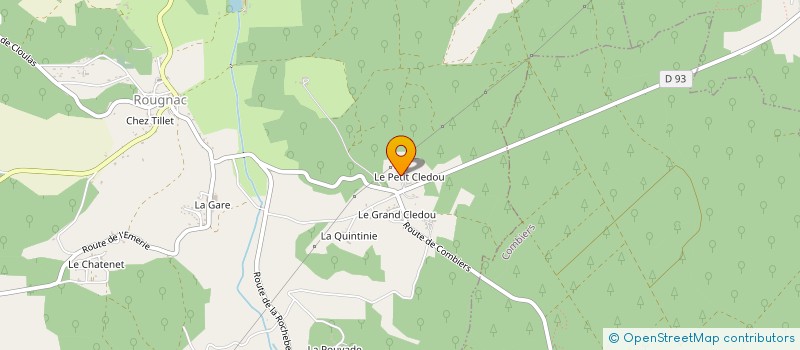 localisation de l'entreprise MONSIEUR BERNARD GROUSSIN à ROUGNAC