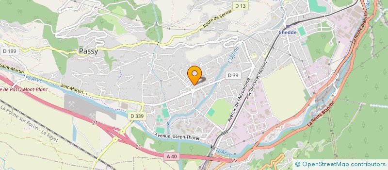 localisation de l'entreprise MONSIEUR BERNARD GRUZ  PASSY