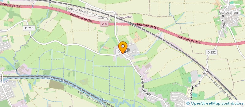 localisation de l'entreprise MONSIEUR BERNARD GSTALTER  DETTWILLER