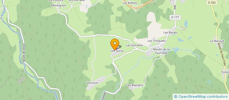 localisation de l'entreprise MONSIEUR BERNARD GUEMY à ARLEUF