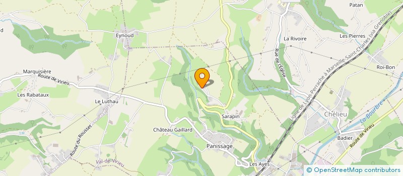 localisation de l'entreprise MONSIEUR BERNARD GUERAUD  VAL-DE-VIRIEU