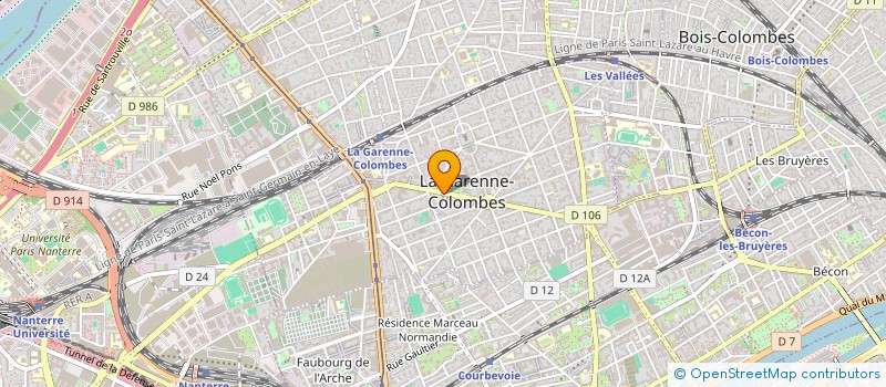 localisation de l'entreprise MONSIEUR BERNARD GUERBY à LA GARENNE-COLOMBES