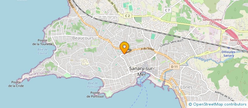 localisation de l'entreprise MONSIEUR BERNARD GUERCY à SANARY-SUR-MER