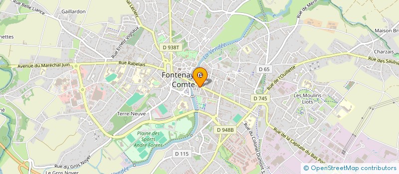 localisation de l'entreprise MONSIEUR BERNARD GUERIN  FONTENAY-LE-COMTE