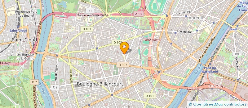 localisation de l'entreprise MONSIEUR BERNARD GUERIN à BOULOGNE-BILLANCOURT