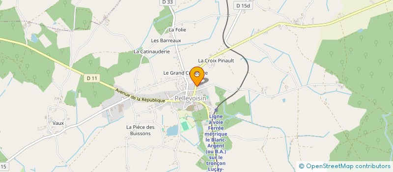 localisation de l'entreprise MONSIEUR BERNARD GUERIN à PELLEVOISIN