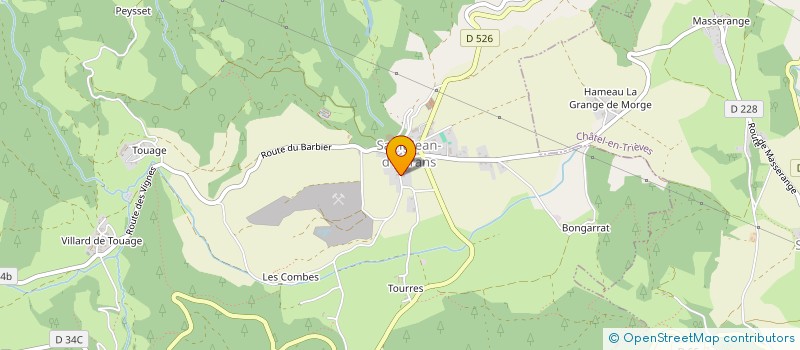 localisation de l'entreprise MONSIEUR BERNARD GUERIN à SAINT-JEAN-D'HERANS