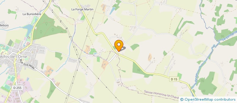 localisation de l'entreprise MONSIEUR BERNARD GUERIN à ATHIS-VAL DE ROUVRE