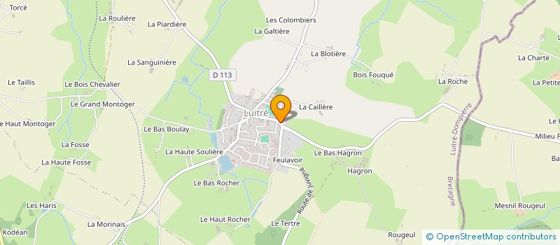 localisation de l'entreprise MONSIEUR BERNARD GUERRY  LUITRE-DOMPIERRE