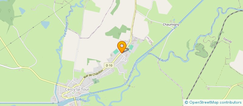 localisation de l'entreprise MONSIEUR BERNARD GUICHENE  CERCY-LA-TOUR