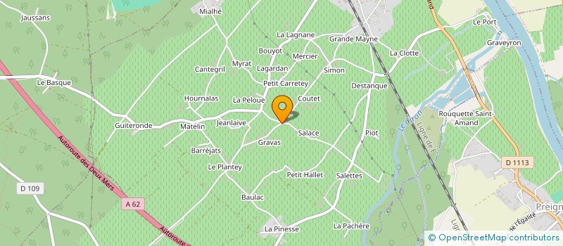 localisation de l'entreprise MONSIEUR BERNARD GUICHETEAU  BARSAC