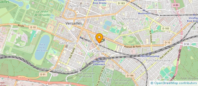 localisation de l'entreprise MONSIEUR BERNARD GUIDOU à VERSAILLES