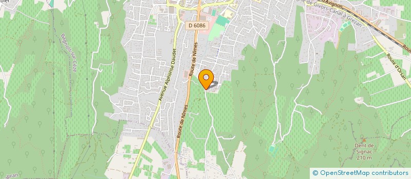 localisation de l'entreprise MONSIEUR BERNARD GUIGOU  BAGNOLS-SUR-CEZE