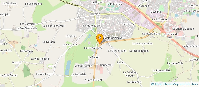 localisation de l'entreprise MONSIEUR BERNARD GUIHARD  BEDEE