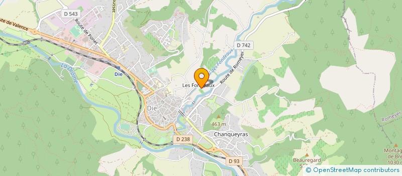 localisation de l'entreprise MONSIEUR BERNARD GUILBAUD  DIE