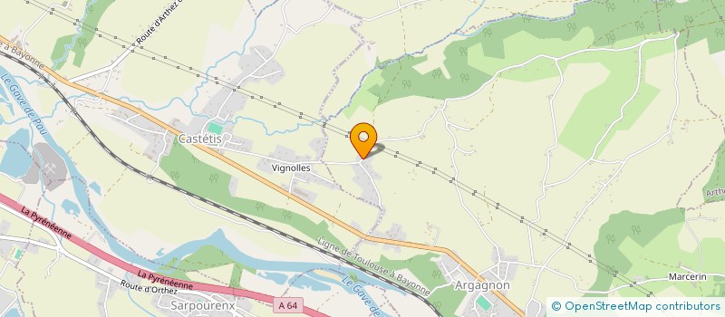 localisation de l'entreprise MONSIEUR BERNARD GUILLEN  ARGAGNON