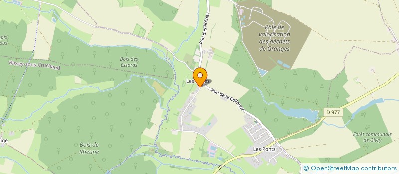 localisation de l'entreprise MONSIEUR BERNARD GUILLERME  GRANGES