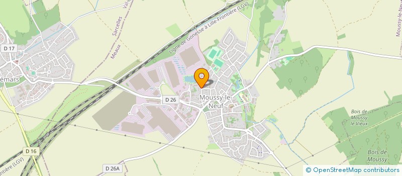 localisation de l'entreprise MONSIEUR BERNARD GUILLET  MOUSSY-LE-NEUF