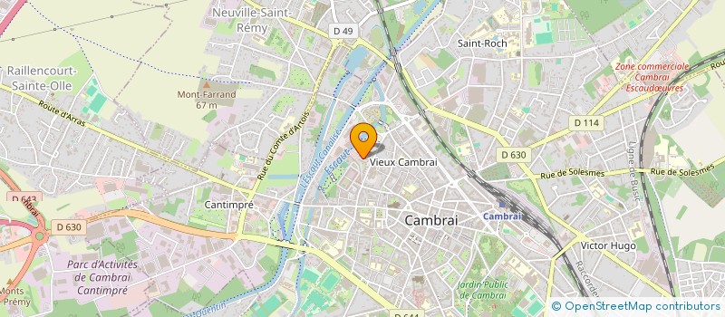 localisation de l'entreprise MONSIEUR BERNARD GUINET à CAMBRAI