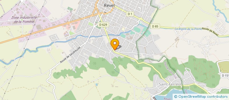 localisation de l'entreprise MONSIEUR BERNARD GUIRAUD  REVEL