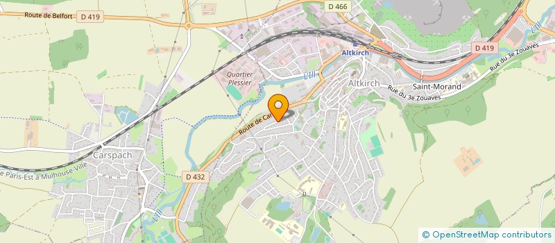 localisation de l'entreprise MONSIEUR BERNARD GUTZWILLER  ALTKIRCH