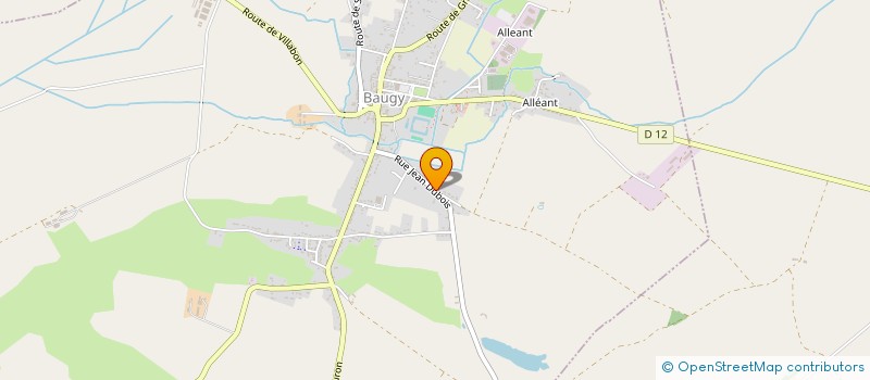 localisation de l'entreprise MONSIEUR BERNARD GUYARD  BAUGY