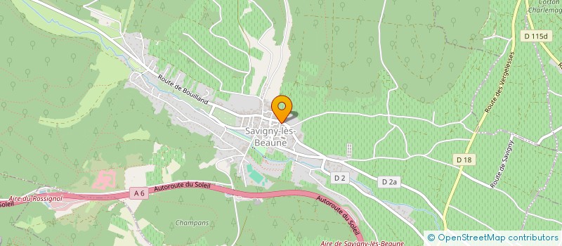 localisation de l'entreprise MONSIEUR BERNARD GUYOT à SAVIGNY-LES-BEAUNE