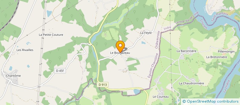 localisation de l'entreprise MONSIEUR BERNARD GUYOTON à EGUZON-CHANTOME
