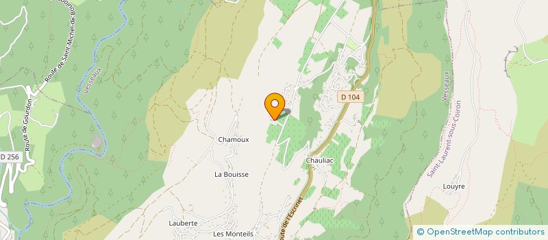 localisation de l'entreprise MONSIEUR BERNARD HABAUZIT  VESSEAUX