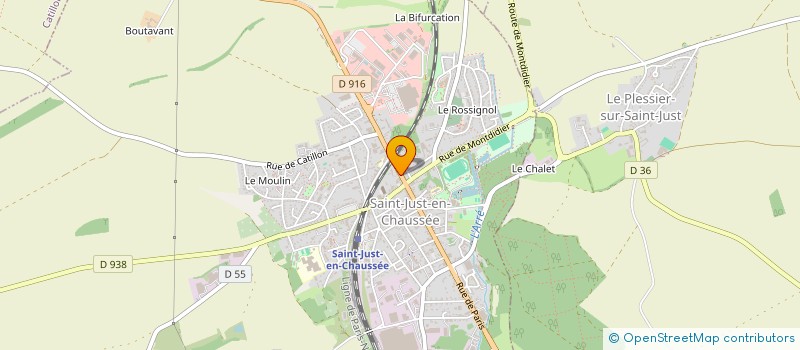 localisation de l'entreprise MONSIEUR BERNARD HAMADOUCHE à SAINT-JUST-EN-CHAUSSEE