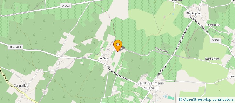 localisation de l'entreprise MONSIEUR BERNARD HAMZAOUI  BLAIGNAN-PRIGNAC