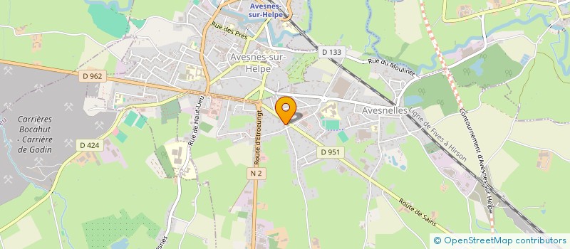 localisation de l'entreprise MONSIEUR BERNARD HANNECART  AVESNELLES