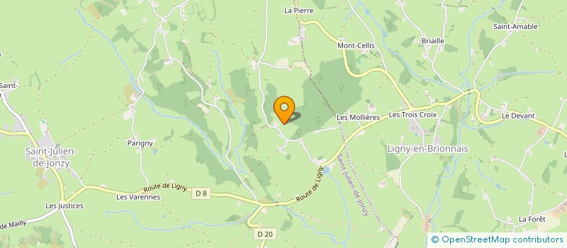 localisation de l'entreprise MONSIEUR BERNARD HARTMANN  SAINT-JULIEN-DE-JONZY