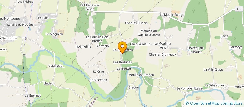 localisation de l'entreprise MONSIEUR BERNARD HAUROIGNE  PLUHERLIN