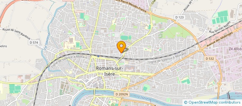 localisation de l'entreprise MONSIEUR BERNARD HAUSS à ROMANS-SUR-ISERE