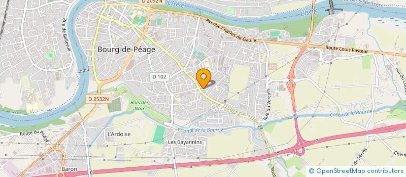 localisation de l'entreprise MONSIEUR BERNARD HAUTESERRES  BOURG-DE-PEAGE