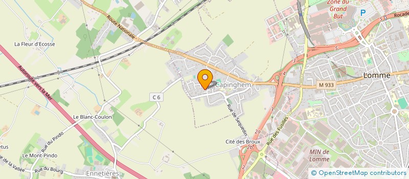 localisation de l'entreprise MONSIEUR BERNARD HAVERBEKE  CAPINGHEM