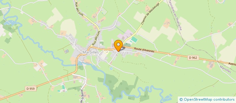 localisation de l'entreprise MONSIEUR BERNARD HAVRET  MAROILLES